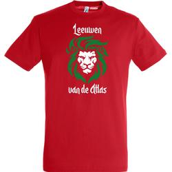 T-shirt Leeuwen van de Atlas | Rood Marokko Shirt | WK 2022 Voetbal | Morocco Supporter | Rood | maat 5XL